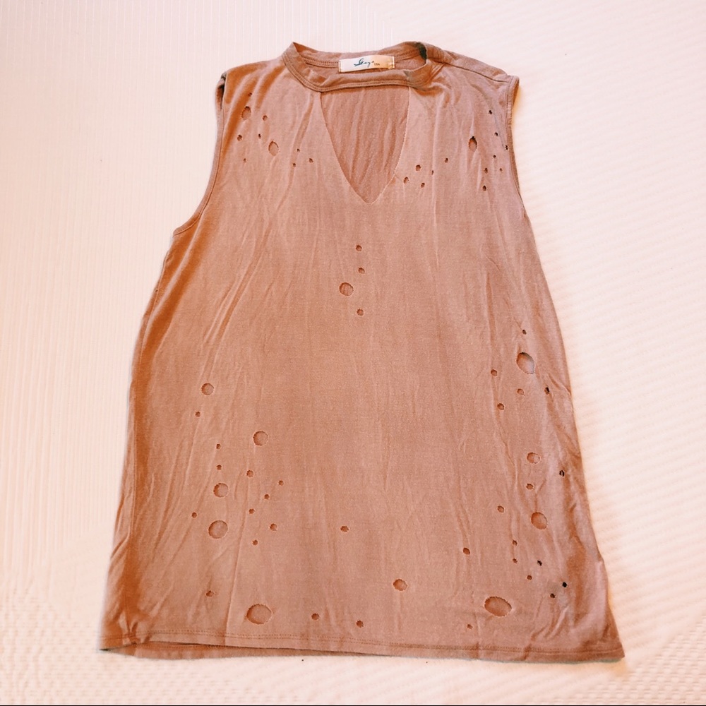 Distressed Muscle Tee